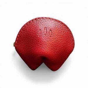 PORTLAND LEATHER Fortune Cookie Pouch Reba Red